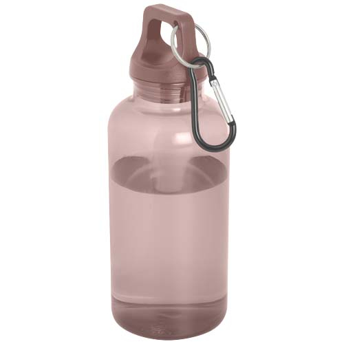 Bouteille mousqueton rPET personnalisée 400ml Oregon Rose poudré